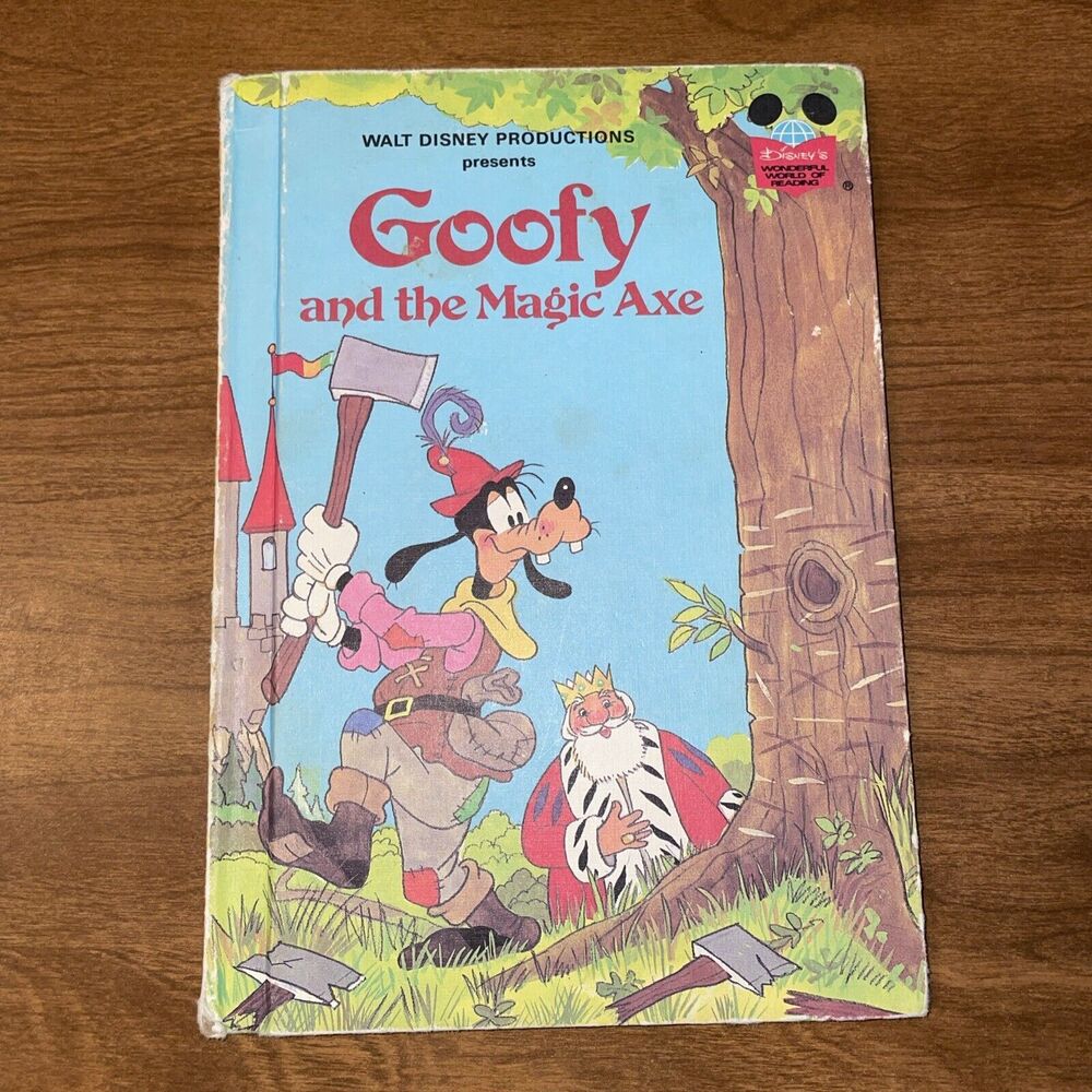 Goofy and the Magic Axe 1982 Walt Disney Productions Hardcover Book Club Edition
